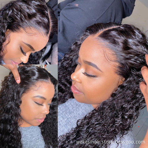 Loose Deep Wave Frontal Wig Full Lace Front Human Hair Wigs For Black Women 30 32 Inch HD Wet And Wavy Water Wave Lace Front Wig